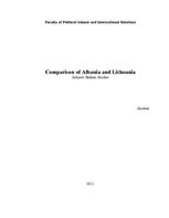 Kutatási anyagok 'Comparison of Albania and Lithuania', 1.                