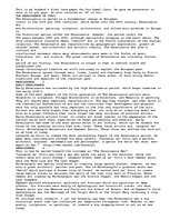 Esszék 'Renaissance', 1.