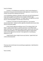 Minták 'Cover Letter/Motivational Letter', 1.                