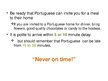 Prezentációk 'Business Etiquette in Portugal', 6.                