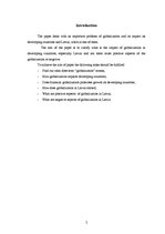 Kutatási anyagok 'Globalizations Impact on Economy of Developing Countries and Latvia', 2.                