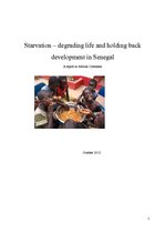 Kutatási anyagok 'Starvation - Degrading Life and Holding Back Development in Senegal', 1.                