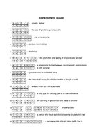 Összefoglalók, jegyzetek 'Alpha - Numeric Puzzle', 1.                