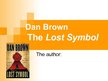 Prezentációk 'Dan Brown "The Lost Symbol"', 1.                