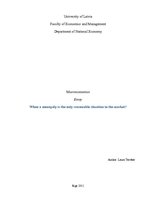 Esszék 'When a Monopoly Is the Only Reasonable Situation in the Market?', 1.                