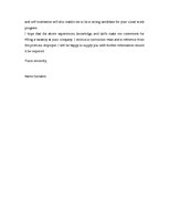 Minták 'Cover Letter', 2.                