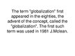 Prezentációk 'Globalization ', 2.                