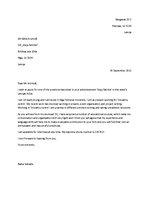 Minták 'Application Letter', 1.                