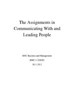 Kutatási anyagok 'Communicating With and Leading People', 1.                