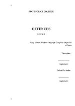 Kutatási anyagok 'Offences', 2.                