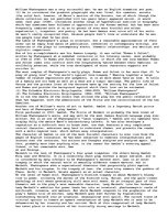 Esszék 'William Shakespeare was a very successful man.', 1.