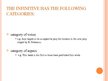 Prezentációk 'Non-finite Forms of the Verb. The Infinitive, its use and Constructions', 5.                