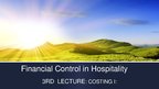 Prezentációk 'Financial Control in Hospitality', 1.                