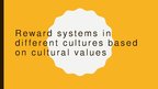 Prezentációk 'Reward Systems in Different Cultures Based on Cultural Values', 1.                