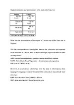 Kutatási anyagok 'Abbreviations in English, Their Types, Usage and Correspondences to Latvian Coun', 29.                