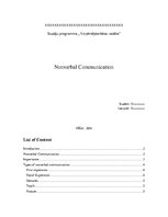 Kutatási anyagok 'Nonverbal Communication', 1.                