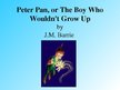 Prezentációk 'Peter Pan by J.M.Barrie', 1.                