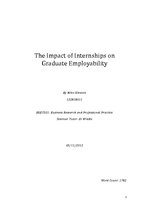 Kutatási anyagok 'The Impact of Internships on Graduate Employability', 1.                