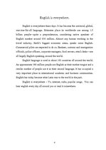 Kutatási anyagok 'Languages in My Life', 4.