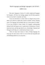 Kutatási anyagok 'Languages in My Life', 5.