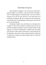 Kutatási anyagok 'Languages in My Life', 6.