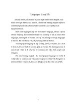 Kutatási anyagok 'Languages in My Life', 7.