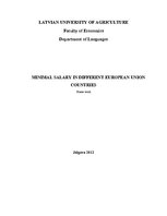 Kutatási anyagok 'Minimal Salary in Different European Union Countries', 1.                