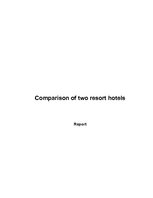 Prezentációk 'Comparison of Two Resort Hotels', 21.                