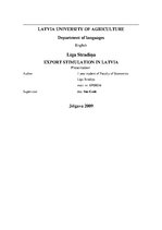 Kutatási anyagok 'Export Stimulation in Latvia', 1.                