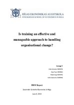 Kutatási anyagok 'Is Training an Effective and Manageable Approach to Handling Organizational Chan', 1.                