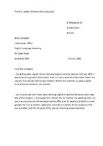 Minták 'Formal Letter', 1.                